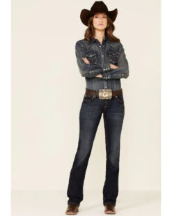 Wrangler Retro Women's Dark Wash Sadie Jeans 14 Wrangler Retro Women's Dark Wash Sadie Jeans -Deals Wild Cowgirl Style Store 2000215178 402 P1