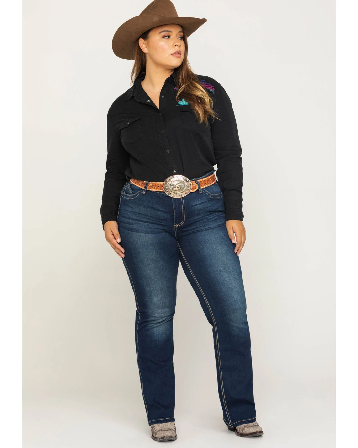 Wrangler Women's Western Ultimate Riding Q-Baby Jeans - Plus 8 Wrangler Women's Western Ultimate Riding Q-Baby Jeans - Plus - Image 6