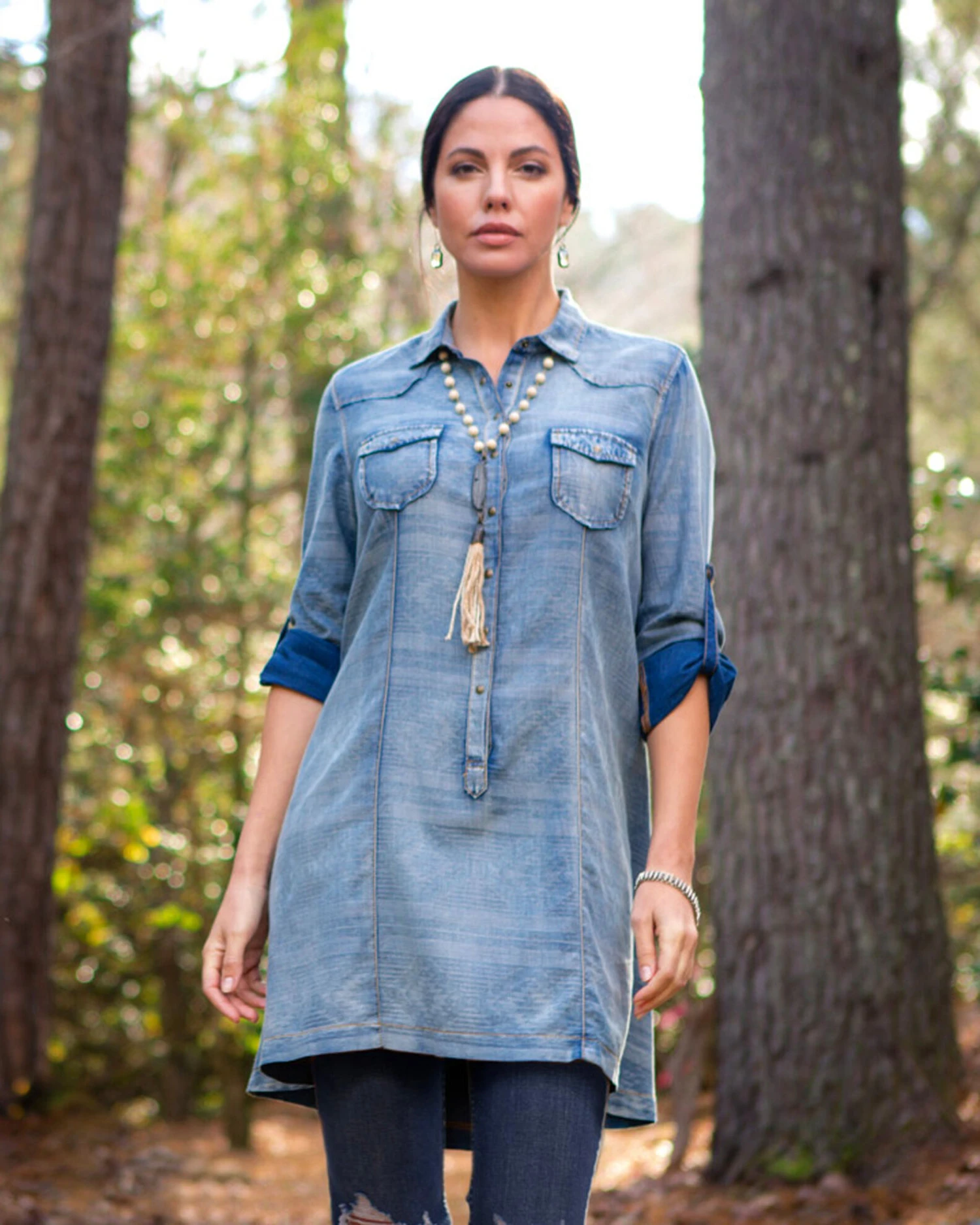 Ryan Michael Women's Serape Jacquard Tunic 5 Ryan Michael Women's Serape Jacquard Tunic - Image 3