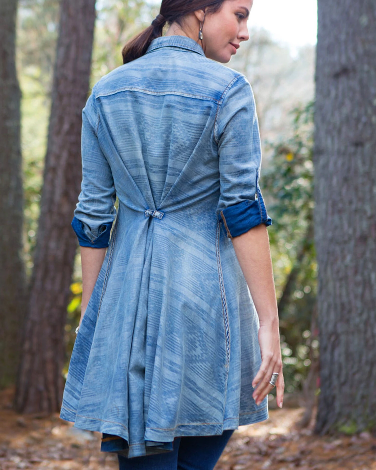 Ryan Michael Women's Serape Jacquard Tunic 6 Ryan Michael Women's Serape Jacquard Tunic - Image 4