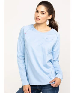 Ariat Women's FR Air Crew Long Sleeve Work Shirt -Deals Wild Cowgirl Style Store 2000269245 400 P5