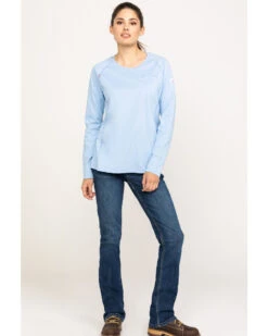 Ariat Women's FR Air Crew Long Sleeve Work Shirt -Deals Wild Cowgirl Style Store 2000269245 400 P6