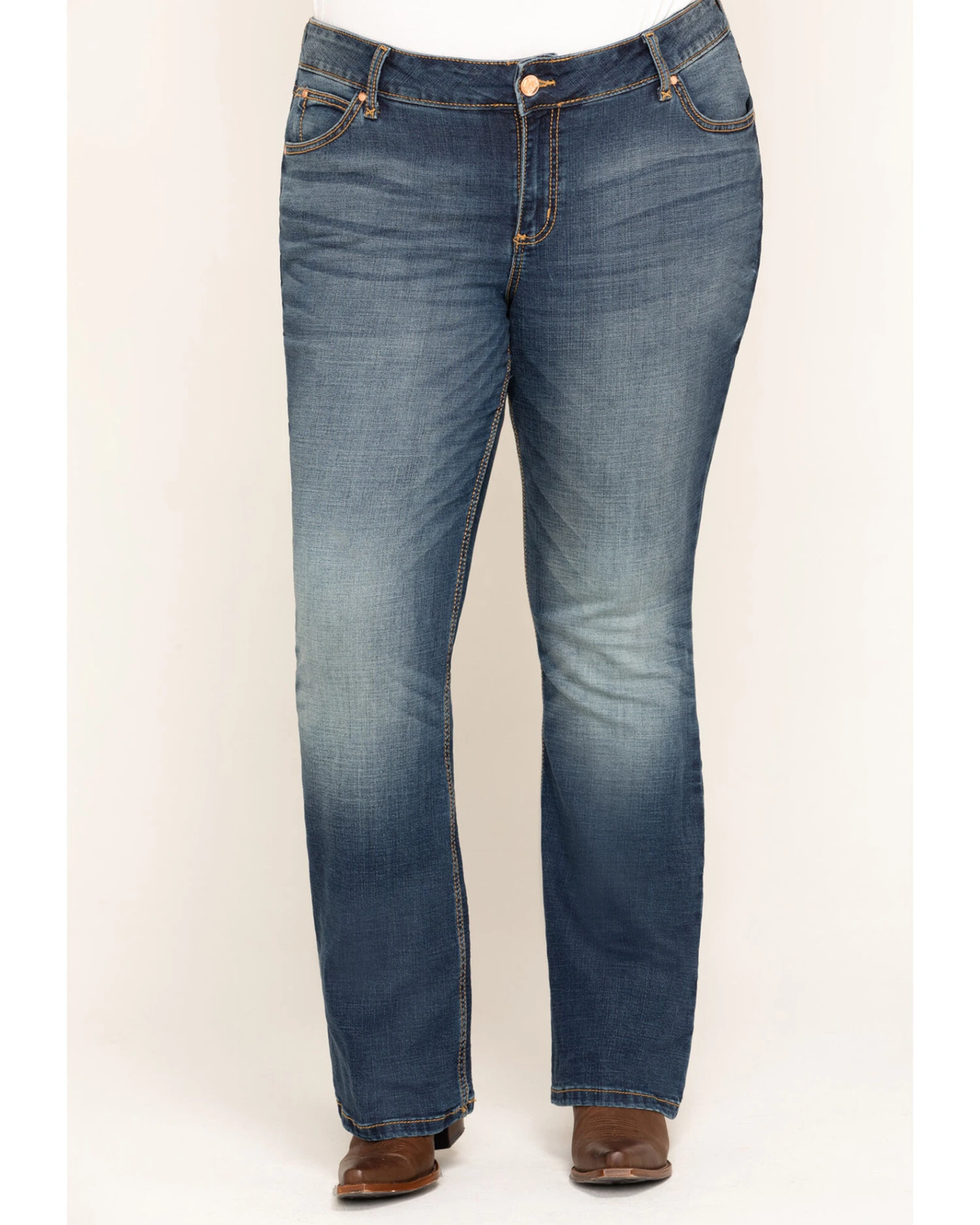 Wrangler Retro Women's Dark Mae Bootcut Jeans - Plus 8 Wrangler Retro Women's Dark Mae Bootcut Jeans - Plus - Image 6