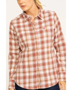 Ariat Women's FR Victoria Plaid Print Long Sleeve Work Shirt 11 Ariat Women's FR Victoria Plaid Print Long Sleeve Work Shirt -Deals Wild Cowgirl Style Store 2000283798 800 P4