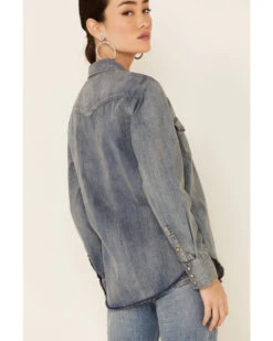 STS Ranchwear Women's Claira Denim Long Sleeve Pearl Snap Western Shirt