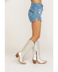 Show Me Your Mumu Women's Arizona Delta Rainbow High Waisted Shorts -Deals Wild Cowgirl Style Store 2000286000 400 P3