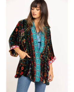 Johnny Was Women's Abril Velvet Reversible Kimono 13 Johnny Was Women's Abril Velvet Reversible Kimono -Deals Wild Cowgirl Style Store 2000287968 900 P1