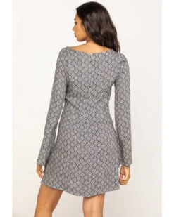 Stetson Women's Geometric Southwestern Bell Sleeve Dress 11 Stetson Women's Geometric Southwestern Bell Sleeve Dress -Deals Wild Cowgirl Style Store 2000290558 001 P2