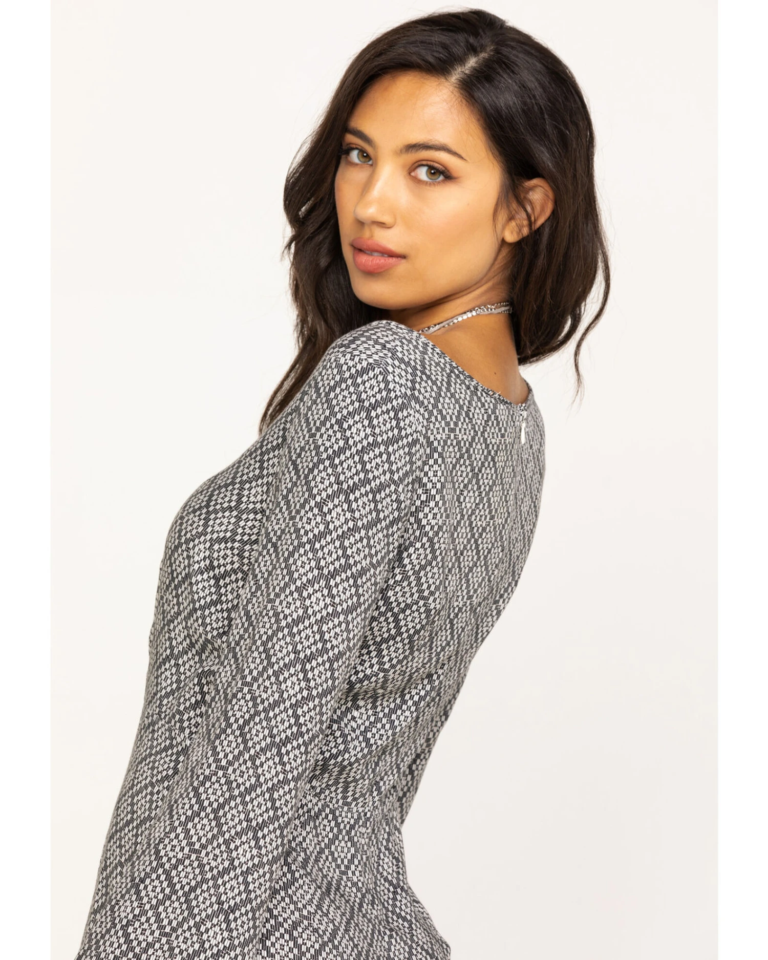 Stetson Women's Geometric Southwestern Bell Sleeve Dress 5 Stetson Women's Geometric Southwestern Bell Sleeve Dress - Image 3