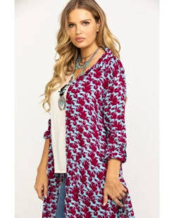 Roper Women's Stampede Print Kimono -Deals Wild Cowgirl Style Store 2000290562 900 P3