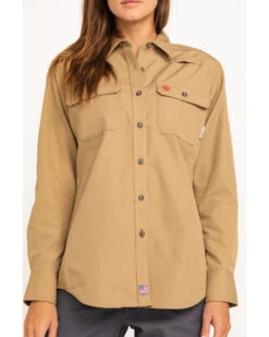 Ariat Women's FR Featherlight Long Sleeve Work Shirt -Deals Wild Cowgirl Style Store 2000294406 250 P4