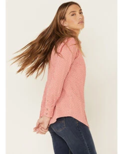 Ariat Women's FR Sofia Geo Print Long Sleeve Button Down Work Shirt -Deals Wild Cowgirl Style Store 2000294417 600 P4