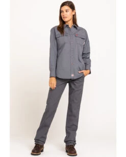 Ariat Women's FR Duralight Stretch Canvas Straight Leg Pants -Deals Wild Cowgirl Style Store 2000294420 020 P6