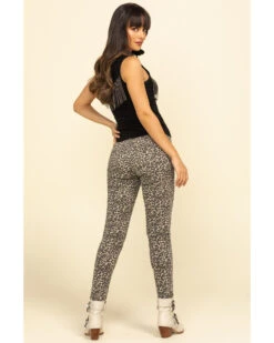 Rock & Roll Denim Women's Leopard Print Skinny Jeans -Deals Wild Cowgirl Style Store 2000296893 400 P5
