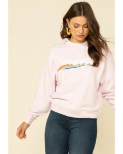 Wrangler Retro Women's Lilac High Rib Pullover -Deals Wild Cowgirl Style Store 2000308273 530 P1