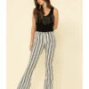 Rock & Roll Denim Women's Stripe High Rise Flare Jeans -Deals Wild Cowgirl Style Store 2000313369 100 P1