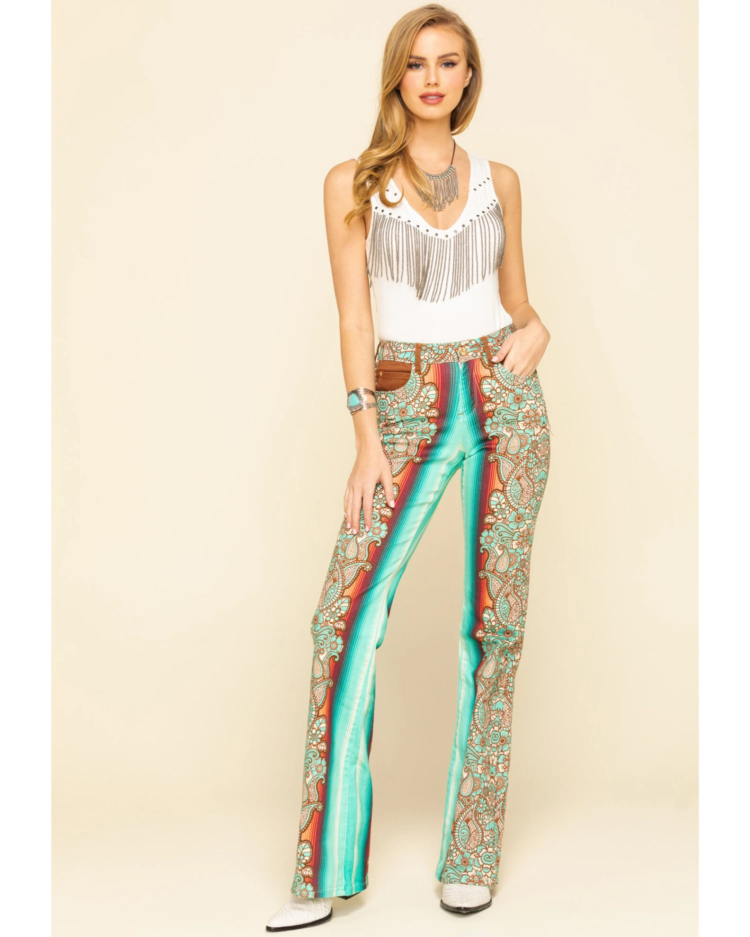 Ranch Dress'n Women's Durango Printed Trousers 5 Ranch Dress'n Women's Durango Printed Trousers - Image 3