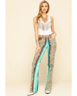 Ranch Dress'n Women's Durango Printed Trousers - Plus