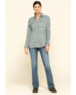 Ariat Women's Rebar Mid Rise Durastretch Raven Work Bootcut Jeans