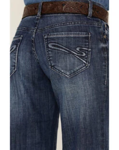 Stetson Women's 214 Medium Wash Trouser Fit Jeans -Deals Wild Cowgirl Style Store 2000326379 400 P4