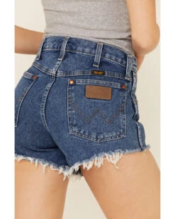 Wrangler Women's Frayed Hem Shorts -Deals Wild Cowgirl Style Store 2000332320 400 P5