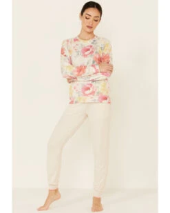 PJ Salvage Women's Happy Blooms Sweatpants -Deals Wild Cowgirl Style Store 2000339484 104 P1