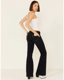 Rock & Roll Denim Women's Mid Rise Trouser Jeans -Deals Wild Cowgirl Style Store 2000342114 400 P3