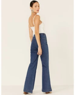 Rolla's Women's East Coast Embroidered Pocket High Rise Flare Jeans -Deals Wild Cowgirl Style Store 2000352212 400 P4