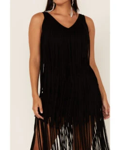 Idyllwind Women's Dazzler Fringe Faux Suede Dress -Deals Wild Cowgirl Style Store 2000352378 001 P4