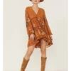 Free People Women's Cherry Blossom Mini Dress -Deals Wild Cowgirl Style Store 2000354241 200 P1