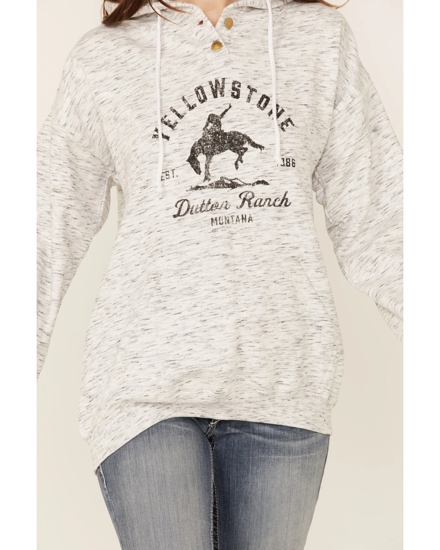 Paramount Network's Yellowstone Women's Bronco Graphic Hooded Pullover 3 Paramount Network's Yellowstone Women's Bronco Graphic Hooded Pullover