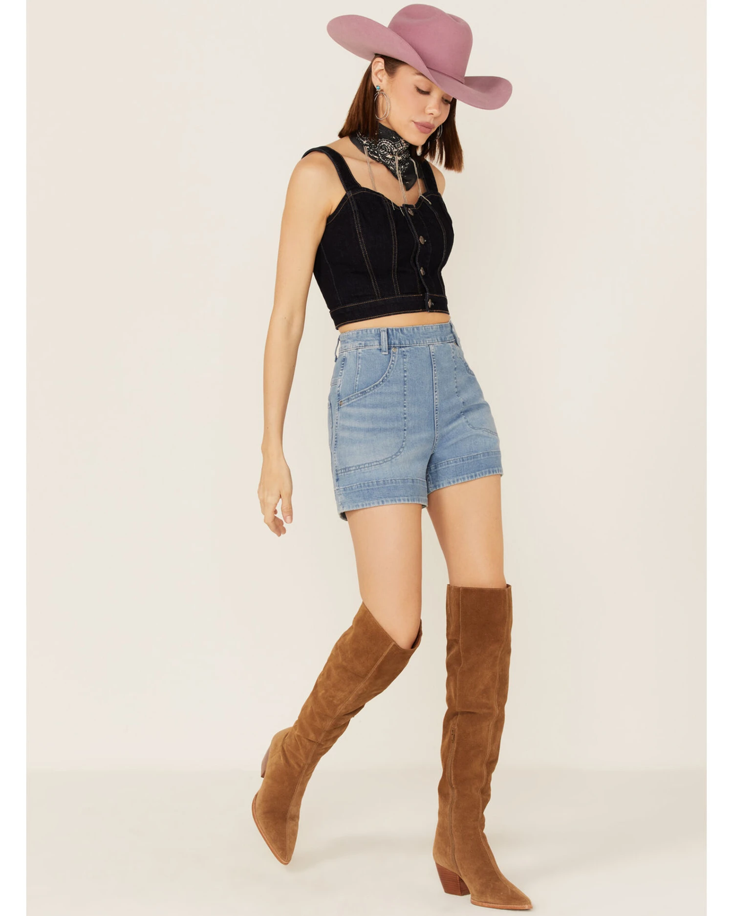 Lee Women's Vintage Daydream Modern High Rise All Purpose Side Zip Shorts 4 Lee Women's Vintage Daydream Modern High Rise All Purpose Side Zip Shorts - Image 2