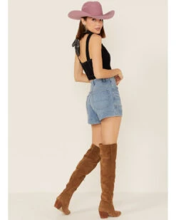 Lee Women's Vintage Daydream Modern High Rise All Purpose Side Zip Shorts 9 Lee Women's Vintage Daydream Modern High Rise All Purpose Side Zip Shorts -Deals Wild Cowgirl Style Store 2000356762 400 P3