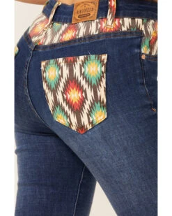 Ranch Dress'n Women's Hayes Southwestern Pocket Bootcut Jeans -Deals Wild Cowgirl Style Store 2000359674 400 P3