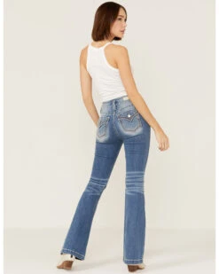 Miss Me Women's Sailor High Rise Flare Jeans