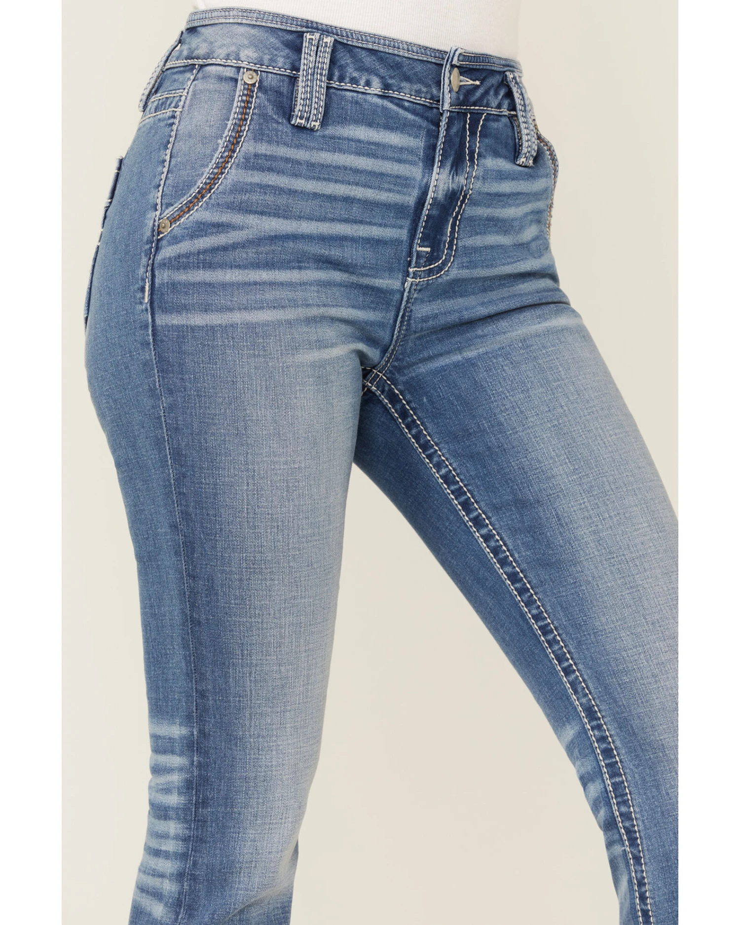 Miss Me Women's Sailor High Rise Flare Jeans 4 Miss Me Women's Sailor High Rise Flare Jeans - Image 2