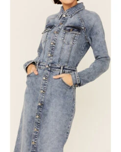 Billy T Women's Raglan Sleeve Denim Midi Dress -Deals Wild Cowgirl Style Store 2000361082 400 P2