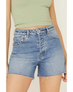 Rolla's Women's Salty Medium Wash High Rise Original Eco Salty Shorts -Deals Wild Cowgirl Style Store 2000362506 400 P3
