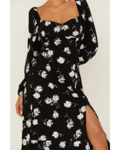 Band Of Gypsies Women's Primrose Floral Midi Dress 9 Band Of Gypsies Women's Primrose Floral Midi Dress -Deals Wild Cowgirl Style Store 2000363405 001 P3