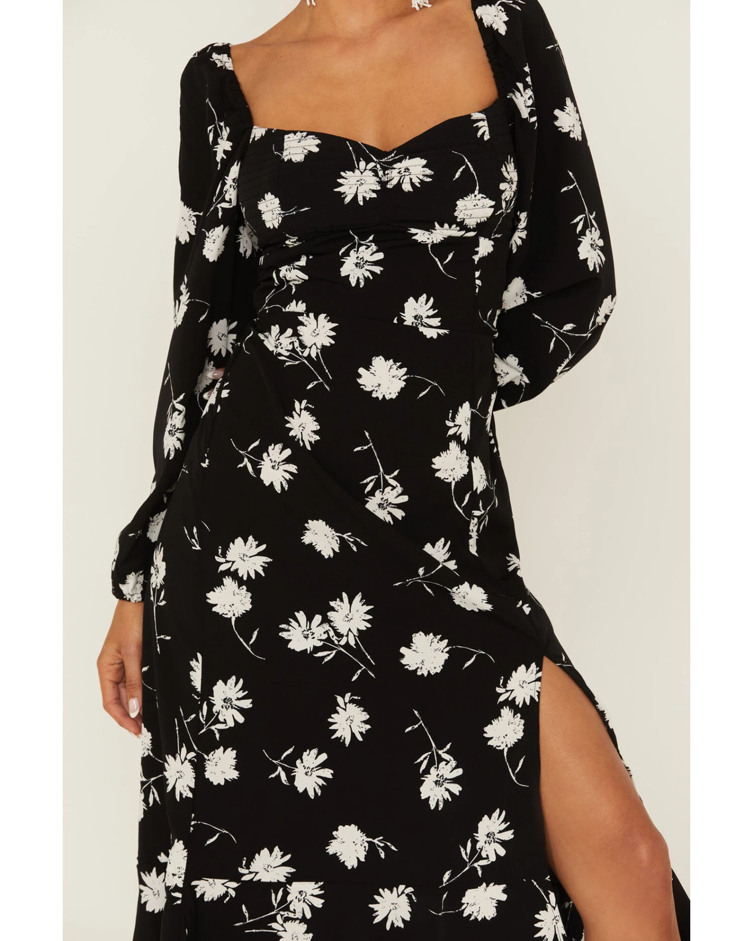 Band Of Gypsies Women's Primrose Floral Midi Dress 6 Band Of Gypsies Women's Primrose Floral Midi Dress - Image 4