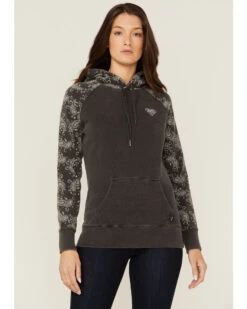 Hooey Women's Rope Like A Girl Bandana Print Pullover Hoodie Sweatshirt -Deals Wild Cowgirl Style Store 2000363502 022 P1