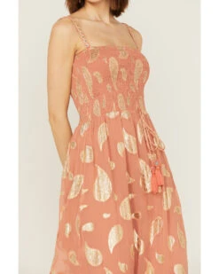 Z&L Women's Sophia Paisley Print Smocked Sleeveless Maxi Dress -Deals Wild Cowgirl Style Store 2000364701 661 P3