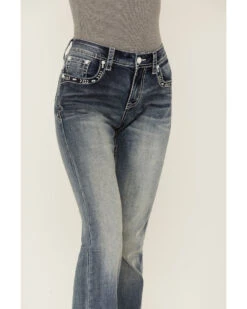 Grace In La Women's Steer Head Southwestern Pocket Bootcut Jeans -Deals Wild Cowgirl Style Store 2000365101 400 P4