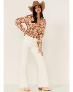 Free People Women's I Got You Printed Top -Deals Wild Cowgirl Style Store 2000366154 103 P2