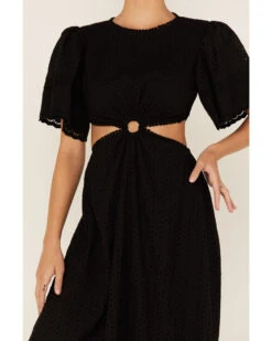 Maia Bergman Women's Crochet Eyelet Open Back Maxi Dress -Deals Wild Cowgirl Style Store 2000367309 410 P3