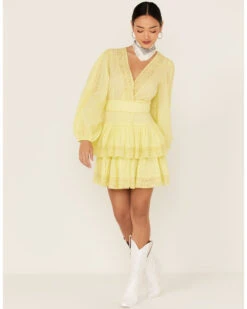 Maia Bergman Women's Mika Lace Tiered Dress -Deals Wild Cowgirl Style Store 2000367311 700 P3