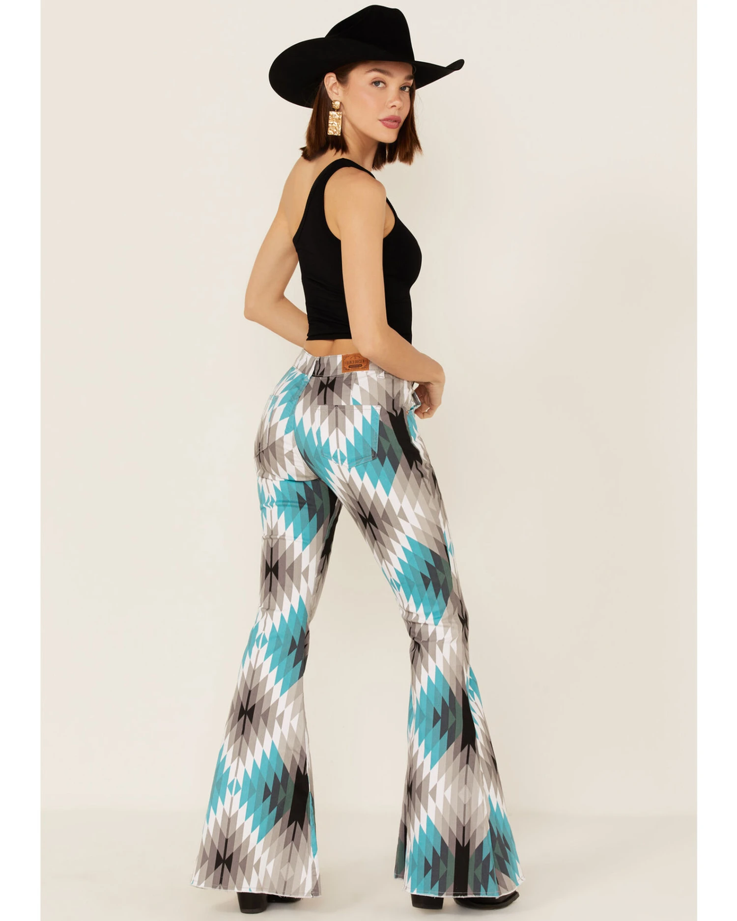 Ranch Dress'n Women's Bradyn Southwestern Print Flare Jeans 5 Ranch Dress'n Women's Bradyn Southwestern Print Flare Jeans - Image 3