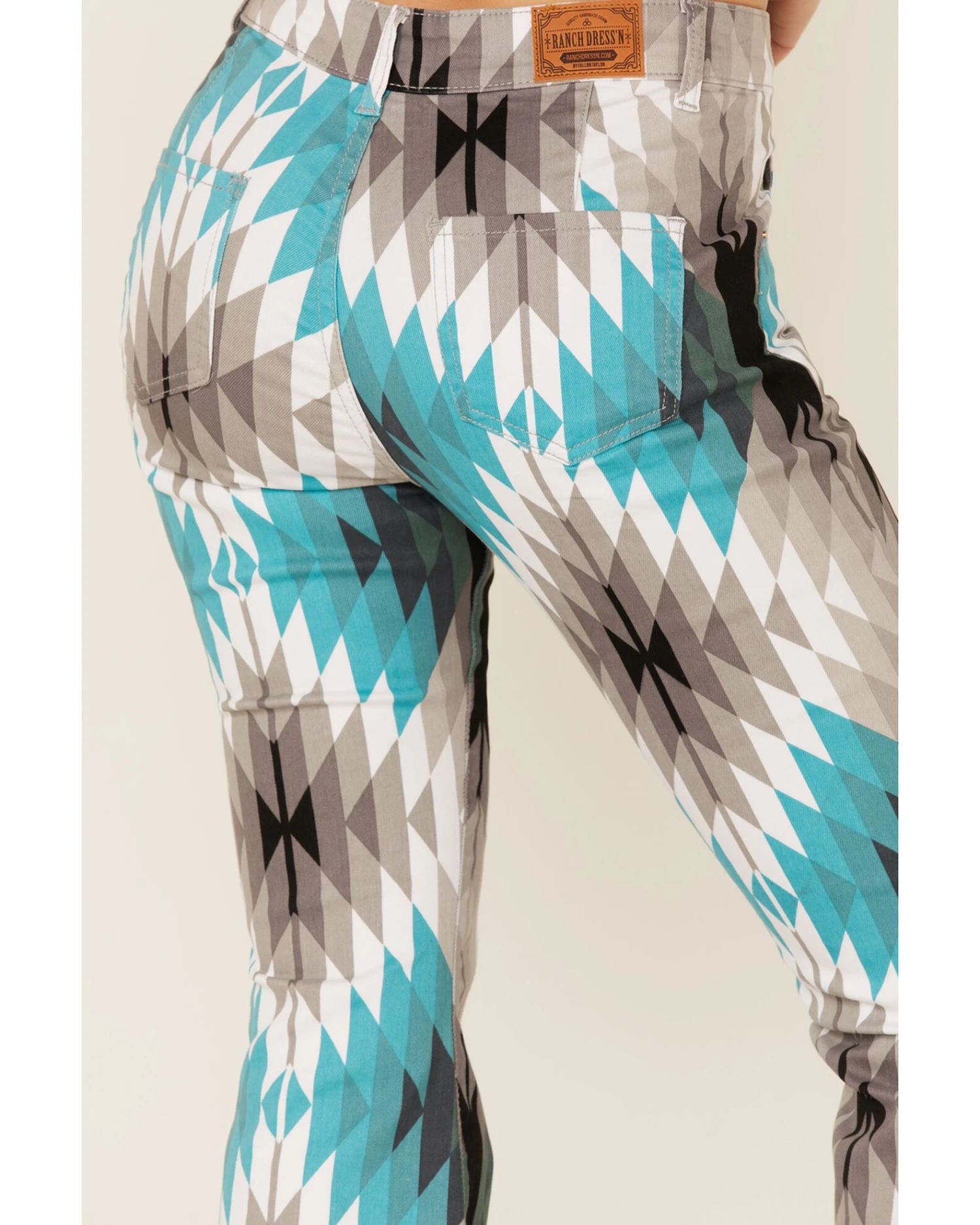 Ranch Dress'n Women's Bradyn Southwestern Print Flare Jeans 3 Ranch Dress'n Women's Bradyn Southwestern Print Flare Jeans