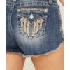 Miss Me Women's Medium Wash Southwestern Rhinestone Embroidered Denim Shorts 1 Miss Me Women's Medium Wash Southwestern Rhinestone Embroidered Denim Shorts -Deals Wild Cowgirl Style Store 2000369013 414 P2