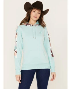 Hooey Women's Southwestern Print Contrast Canyon Hoodie 9 Hooey Women's Southwestern Print Contrast Canyon Hoodie -Deals Wild Cowgirl Style Store 2000369089 400 P1